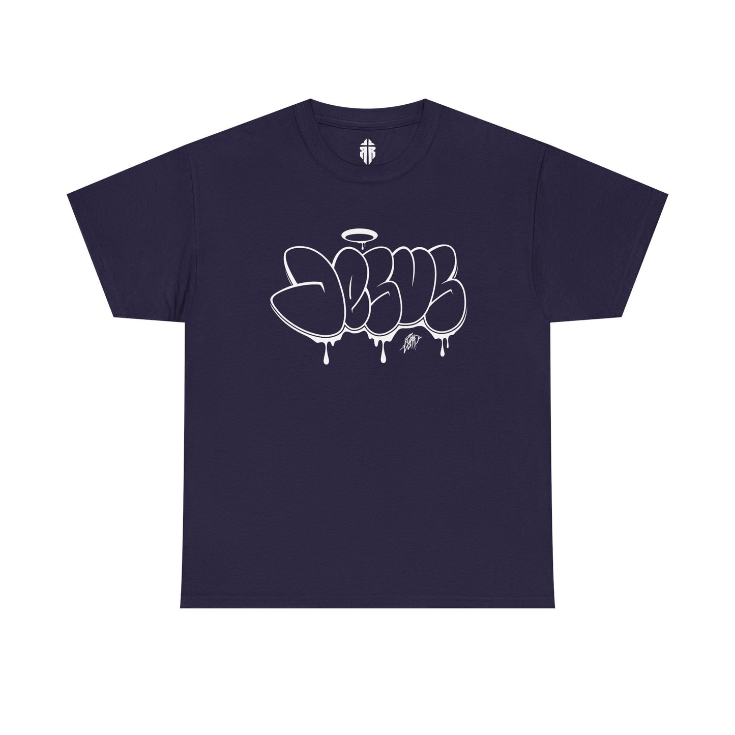 JESUS Throwie Graffiti Tee | Black Street Art Shirt