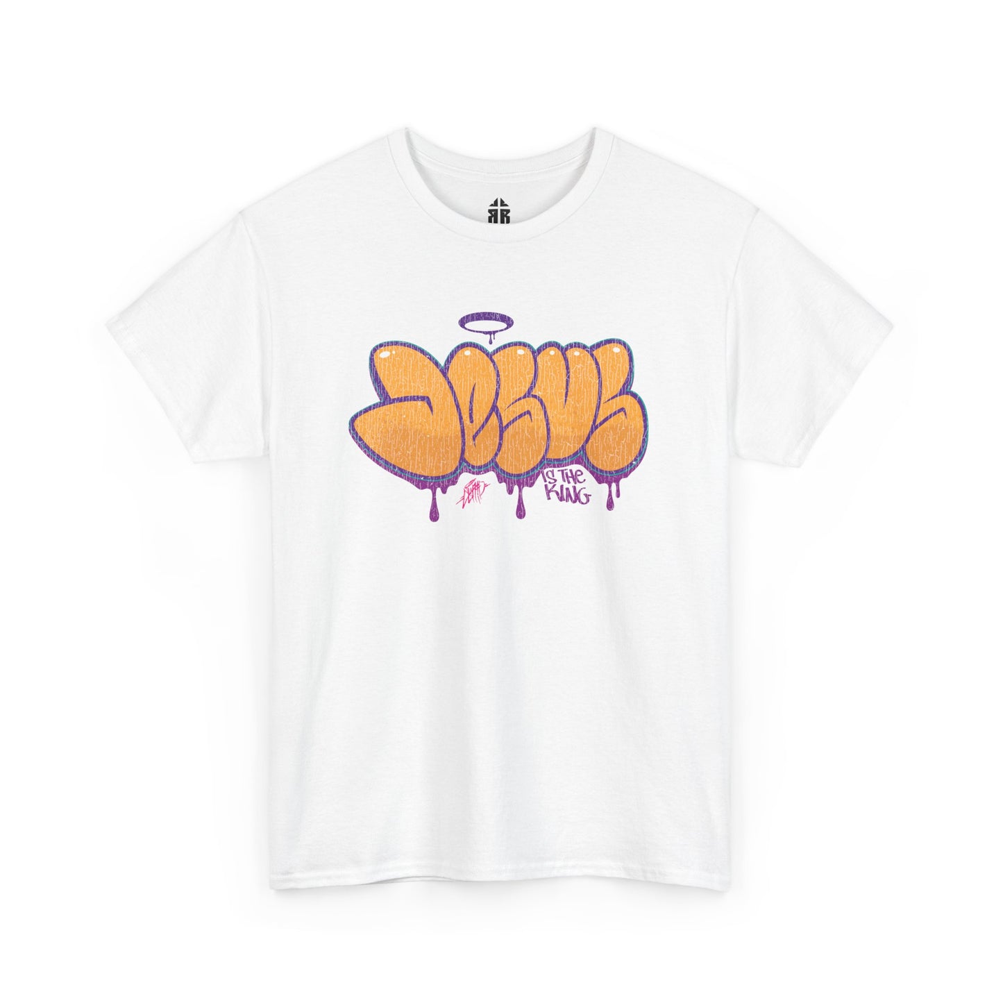 Graffiti JESUS Throwie T-Shirt — Bold Streetwear Drip Tee