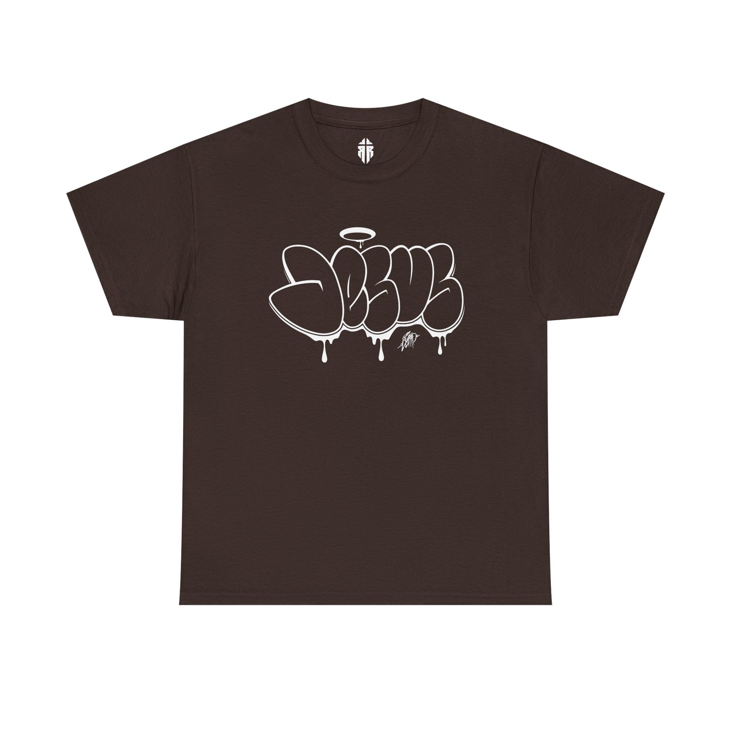 JESUS Throwie Graffiti Tee | Black Street Art Shirt